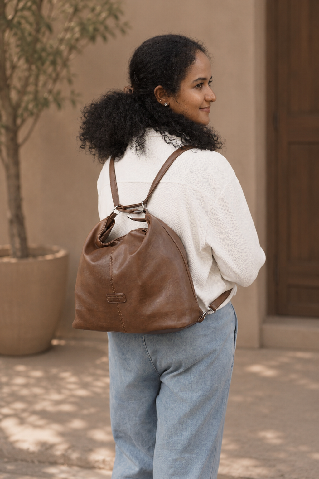 3-in-1 Convertible Bag – Mocha Brown