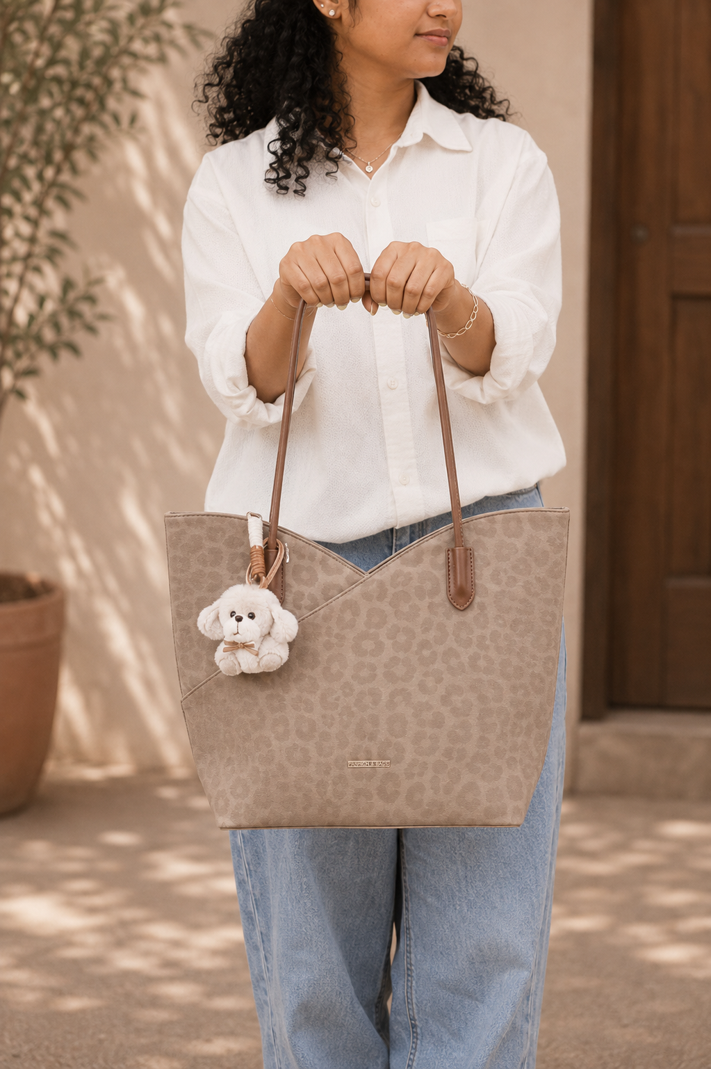 Elara Signature Printed Tote Bag