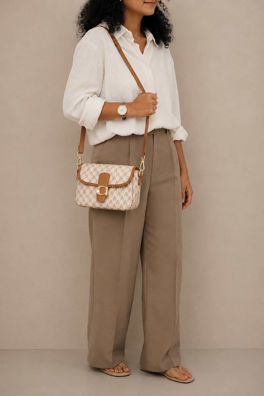 Elara Patterned Crossbody Bag