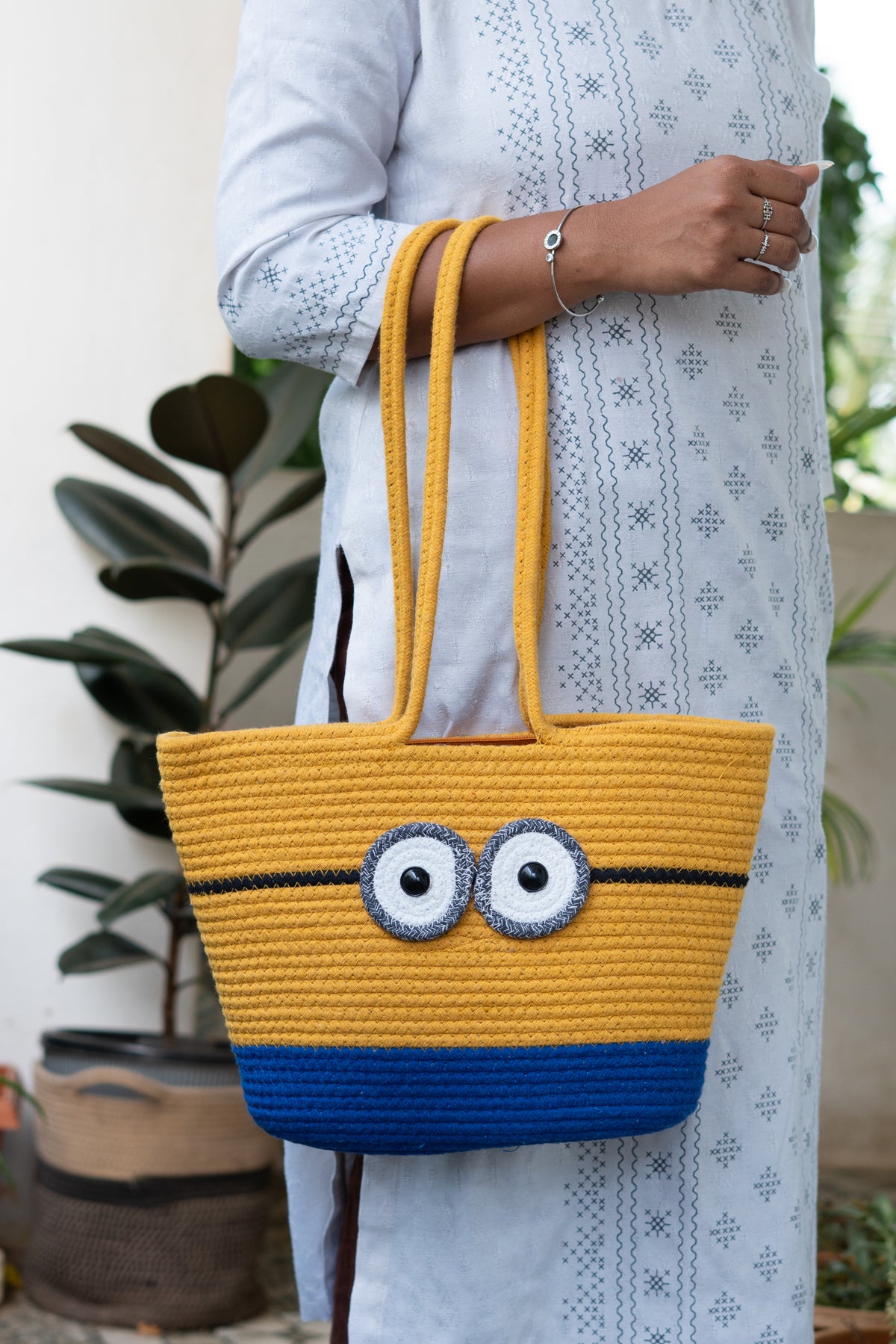Sunbeam Pop Woven Tote Bag